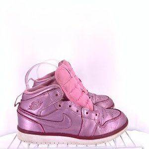 Nike Air Jordan 1 Mid Pink Rise Size 1y